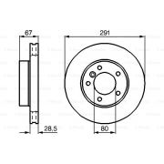 Слика 1 $на Кочионен диск BOSCH 0 986 478 691