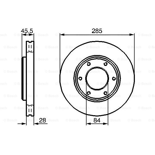 Слика на Кочионен диск BOSCH 0 986 478 693