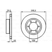 Слика 1 на кочионен диск BOSCH 0 986 478 698