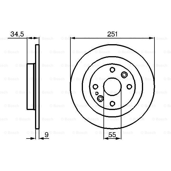 Слика на Кочионен диск BOSCH 0 986 478 701