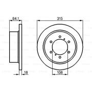 Слика 1 на кочионен диск BOSCH 0 986 478 713