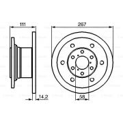 Слика 1 на кочионен диск BOSCH 0 986 478 742