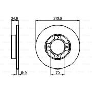 Слика 1 $на Кочионен диск BOSCH 0 986 478 755