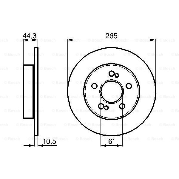 Слика на Кочионен диск BOSCH 0 986 478 758