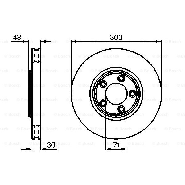 Слика на Кочионен диск BOSCH 0 986 478 778