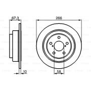 Слика 1 на кочионен диск BOSCH 0 986 478 799