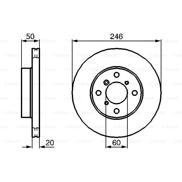 Слика на Кочионен диск BOSCH 0 986 478 841