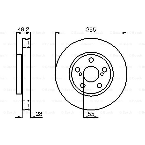 Слика на Кочионен диск BOSCH 0 986 478 858