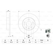 Слика 5 на кочионен диск BOSCH 0 986 478 884