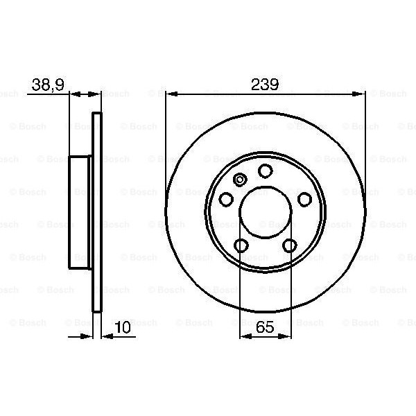 Слика на Кочионен диск BOSCH 0 986 478 894