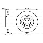 Слика 1 на кочионен диск BOSCH 0 986 478 963