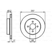 Слика 1 на кочионен диск BOSCH 0 986 478 984