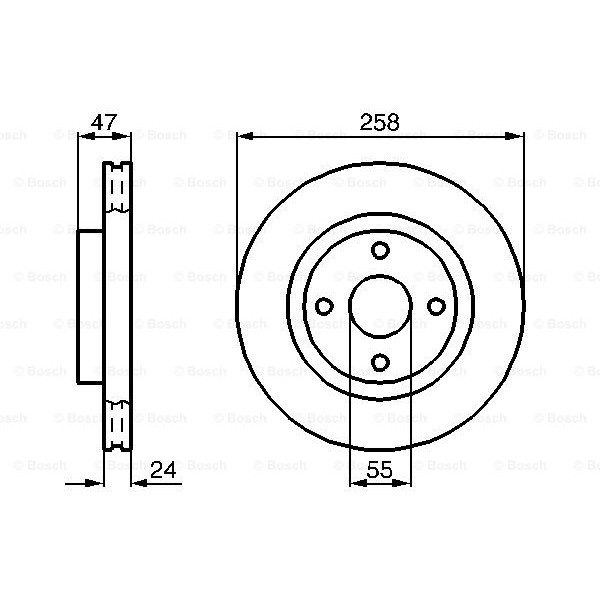 Слика на Кочионен диск BOSCH 0 986 478 989