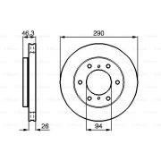 Слика 5 на кочионен диск BOSCH 0 986 478 990