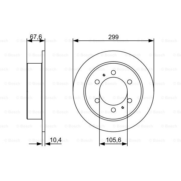 Слика на Кочионен диск BOSCH 0 986 478 999