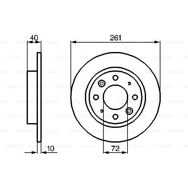 Слика на Кочионен диск BOSCH 0 986 479 018