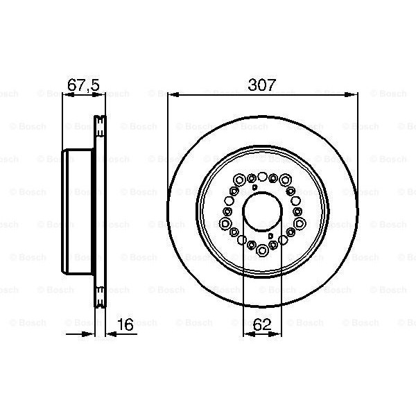 Слика на Кочионен диск BOSCH 0 986 479 023