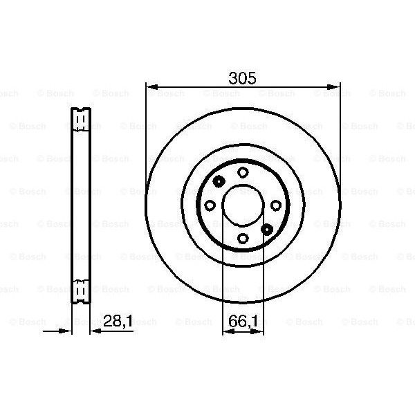 Слика на Кочионен диск BOSCH 0 986 479 024