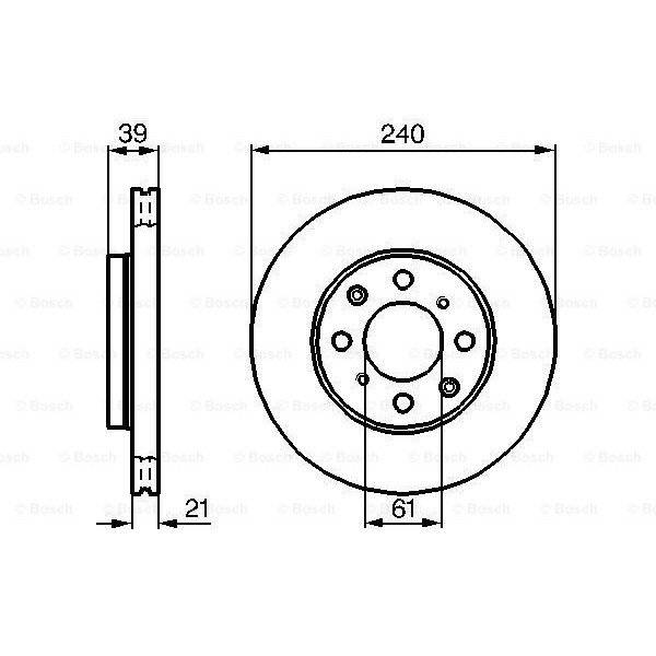 Слика на Кочионен диск BOSCH 0 986 479 033