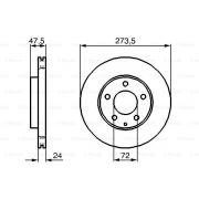 Слика 1 $на Кочионен диск BOSCH 0 986 479 034