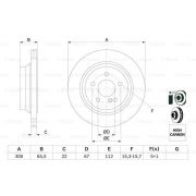 Слика 5 на кочионен диск BOSCH 0 986 479 042