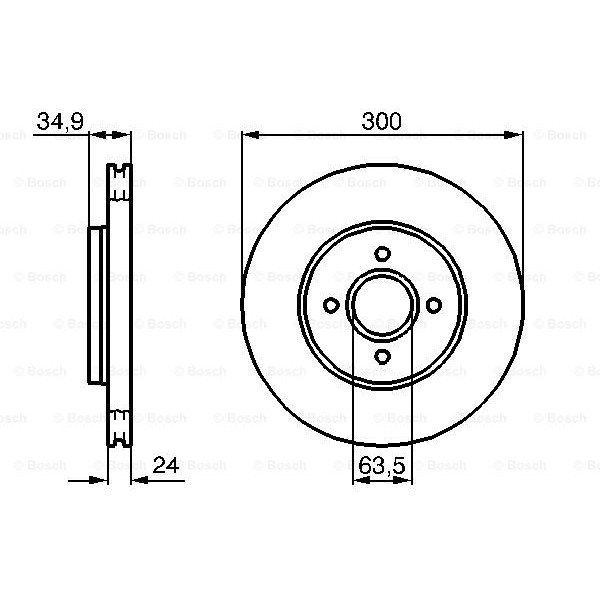 Слика на Кочионен диск BOSCH 0 986 479 048