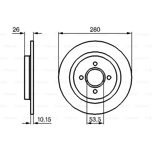 Слика на Кочионен диск BOSCH 0 986 479 049