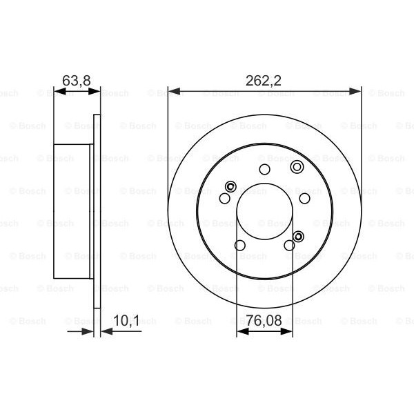 Слика на Кочионен диск BOSCH 0 986 479 061