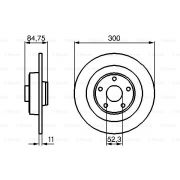 Слика 1 на кочионен диск BOSCH 0 986 479 083