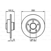 Слика 5 $на Кочионен диск BOSCH 0 986 479 144