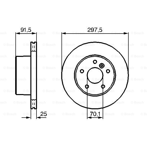 Слика на Кочионен диск BOSCH 0 986 479 146