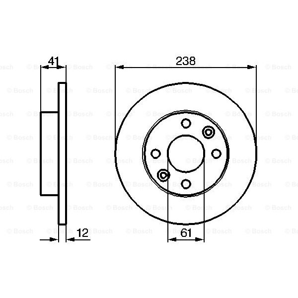 Слика на кочионен диск BOSCH 0 986 479 165 за камион Volvo F 408 - 109 коњи дизел