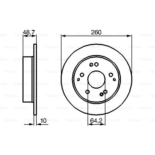 Слика на Кочионен диск BOSCH 0 986 479 225