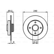 Слика 5 на кочионен диск BOSCH 0 986 479 255