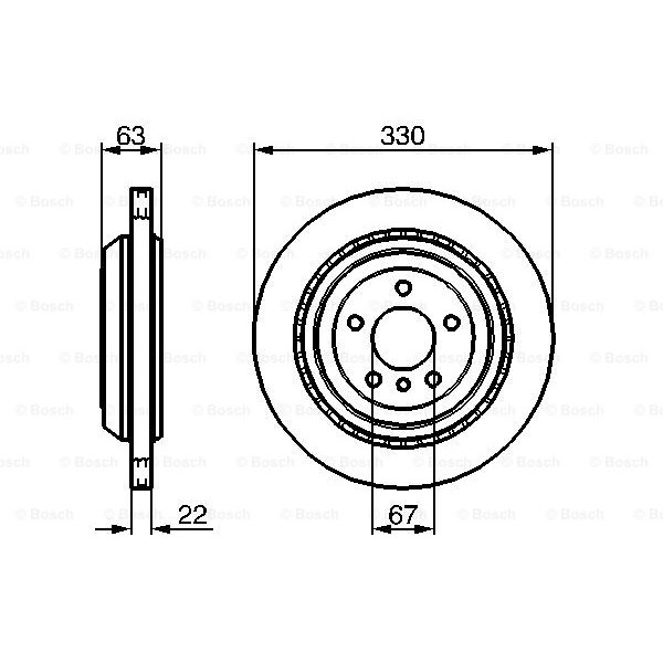 Слика на Кочионен диск BOSCH 0 986 479 285