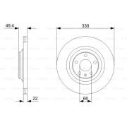 Слика 5 на кочионен диск BOSCH 0 986 479 299