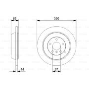 Слика 5 $на Кочионен диск BOSCH 0 986 479 330