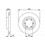 Слика 1 $на Кочионен диск BOSCH 0 986 479 355