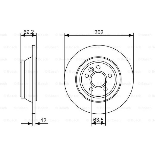 Слика на Кочионен диск BOSCH 0 986 479 396