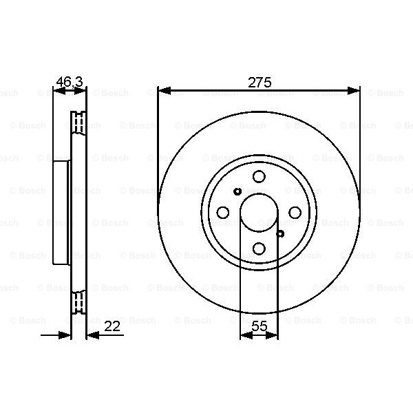 Слика на Кочионен диск BOSCH 0 986 479 431