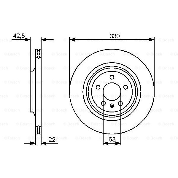 Слика на Кочионен диск BOSCH 0 986 479 457