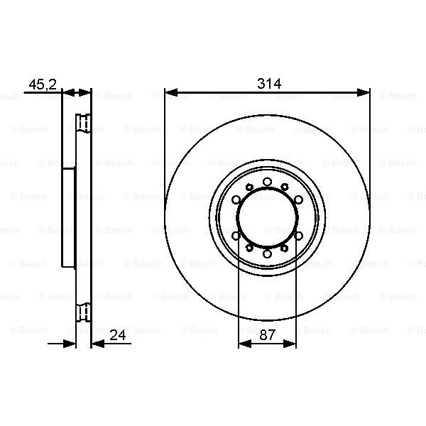 Слика на Кочионен диск BOSCH 0 986 479 469