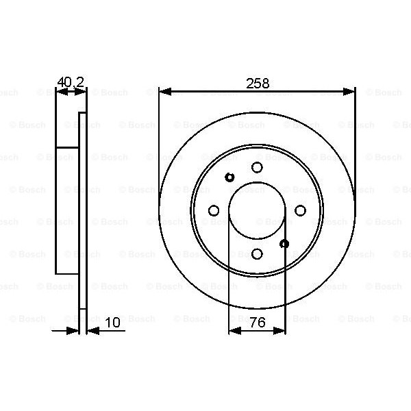 Слика на Кочионен диск BOSCH 0 986 479 484