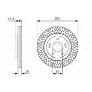 Слика 1 на кочионен диск BOSCH 0 986 479 527