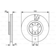 Слика 1 на кочионен диск BOSCH 0 986 479 529