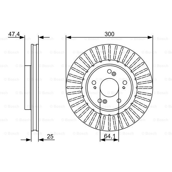 Слика на Кочионен диск BOSCH 0 986 479 534