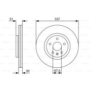 Слика 1 на кочионен диск BOSCH 0 986 479 545