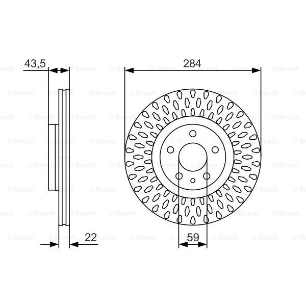 Слика на Кочионен диск BOSCH 0 986 479 558