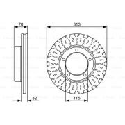 Слика 1 $на Кочионен диск BOSCH 0 986 479 567