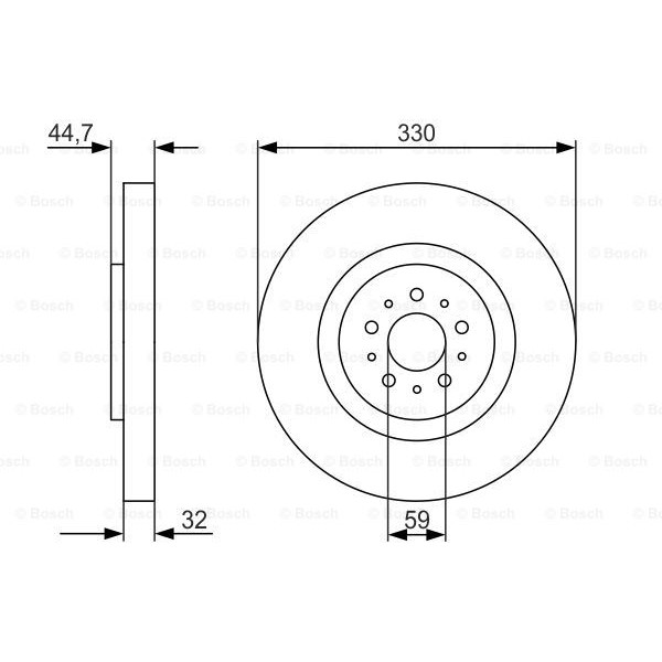 Слика на Кочионен диск BOSCH 0 986 479 593